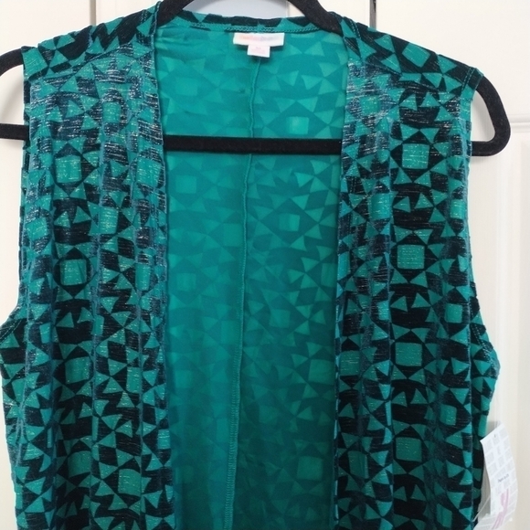 LuLaRoe Elegant Joy Open Cardigan Duster M - Picture 9 of 15
